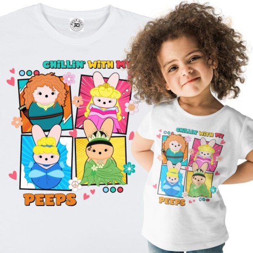 DZIECIĘCA KOSZULKA ŚWIĄTECZNA WIELKANOC KSIĘŻNICZKI Z BAJEK DISNEYA 1