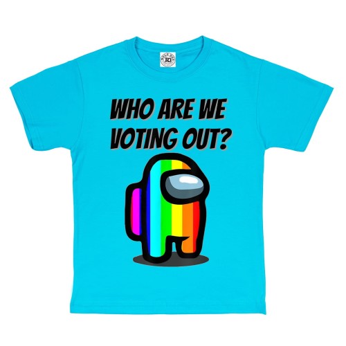 KOSZULKA DZIECIĘCA GRA AMONG US  INPOSTOR TĘCZA 1