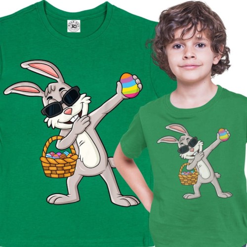 DZIECIĘCA KOSZULKA ŚWIĄTECZNA WIELKANOC EASTER ZAJĄC DABBING 1