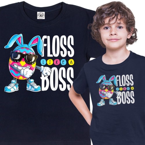 DZIECIĘCA KOSZULKA ŚWIĄTECZNA WIELKANOC EASTER PISANKA FLOSS LIKE A BOSS