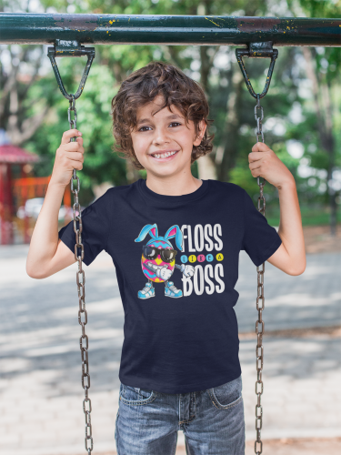 DZIECIĘCA KOSZULKA ŚWIĄTECZNA WIELKANOC EASTER PISANKA FLOSS LIKE A BOSS 8