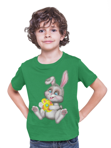 DZIECIĘCA KOSZULKA ŚWIĄTECZNA WIELKANOC EASTER WESOŁY ZAJĄCZEK Z PISANKĄ 3