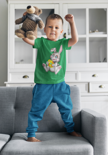 DZIECIĘCA KOSZULKA ŚWIĄTECZNA WIELKANOC EASTER WESOŁY ZAJĄCZEK Z PISANKĄ 10