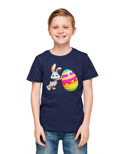 DZIECIĘCA KOSZULKA ŚWIĄTECZNA WIELKANOC KRÓLICZEK ZAJĄCZEK WIELKANOCNY  Z PISANKĄ 5