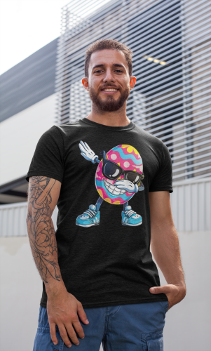 KOSZULKA MĘSKA NA WIELKANOC KOLOROWA PISANKA DABBING 9