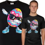 KOSZULKA MĘSKA NA WIELKANOC KOLOROWA PISANKA DABBING