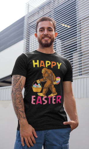 KOSZULKA MĘSKA NA WIELKANOC YETI HAPPY EASTER EASTER78 10