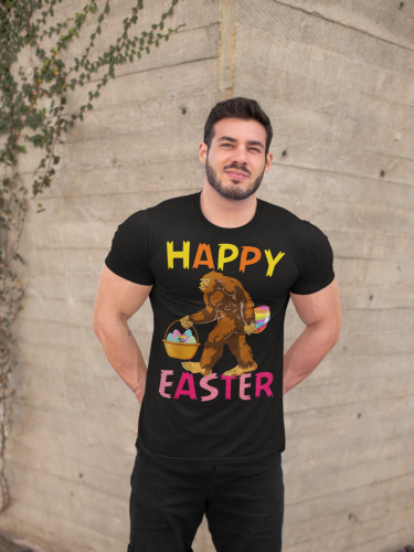 KOSZULKA MĘSKA NA WIELKANOC YETI HAPPY EASTER EASTER78 8