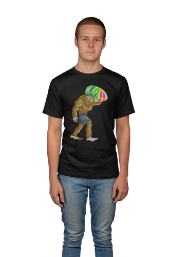 KOSZULKA MĘSKA NA WIELKANOC YETI Z PISANKĄ EASTER79 3