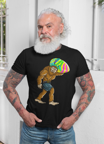 KOSZULKA MĘSKA NA WIELKANOC YETI Z PISANKĄ EASTER79 7