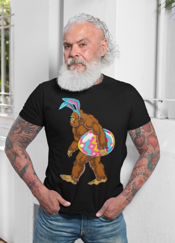 KOSZULKA MĘSKA NA WIELKANOC YETI Z PISANKĄ EASTER80 7