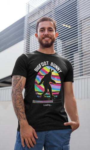 KOSZULKA MĘSKA NA WIELKANOC YETI BIGFOOT BUNNY EASTER81 10