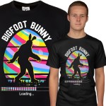 KOSZULKA MĘSKA NA WIELKANOC YETI BIGFOOT BUNNY EASTER81