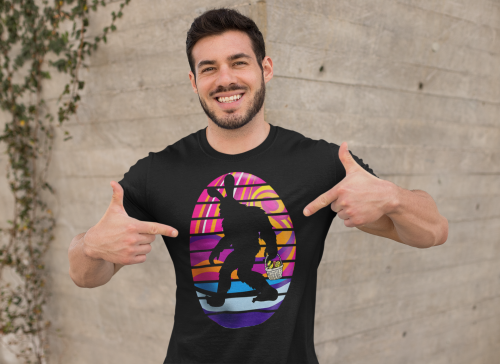 KOSZULKA MĘSKA NA WIELKANOC YETI BUNNY EASTER83 8