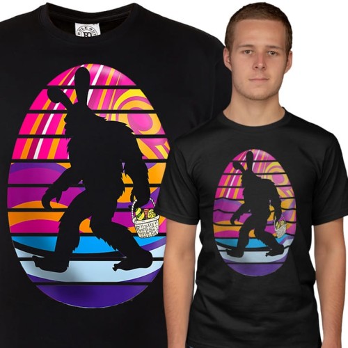 KOSZULKA MĘSKA NA WIELKANOC YETI BUNNY EASTER83