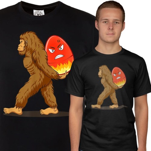 KOSZULKA MĘSKA NA WIELKANOC YETI PISANKA EASTER84 1