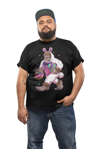 KOSZULKA MĘSKA NA WIELKANOC YETI EGG HUNTING BUNNY PISANKI EASTER92 5