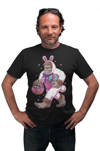 KOSZULKA MĘSKA NA WIELKANOC YETI EGG HUNTING BUNNY PISANKI EASTER92 6