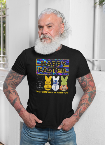 KOSZULKA MĘSKA NA WIELKANOC HAPPY EASTER ZAJĄCZKI STAR WARS 7