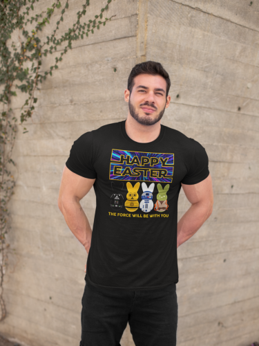 KOSZULKA MĘSKA NA WIELKANOC HAPPY EASTER ZAJĄCZKI STAR WARS 8