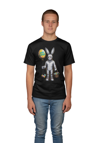 KOSZULKA MĘSKA NA WIELKANOC HAPPY EASTER ZAJĄCZEK Z HORRORU 3