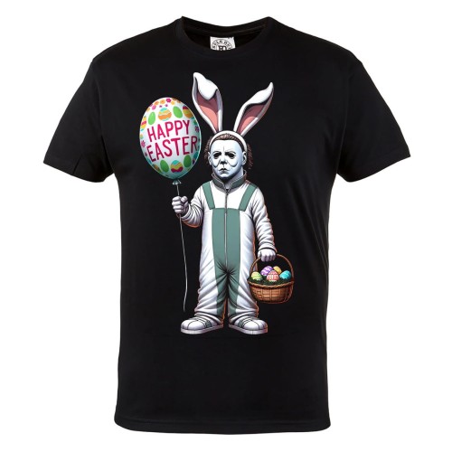 KOSZULKA MĘSKA NA WIELKANOC HAPPY EASTER ZAJĄCZEK Z HORRORU EASTER155 2