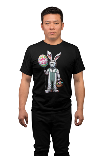 KOSZULKA MĘSKA NA WIELKANOC HAPPY EASTER ZAJĄCZEK Z HORRORU EASTER155 4