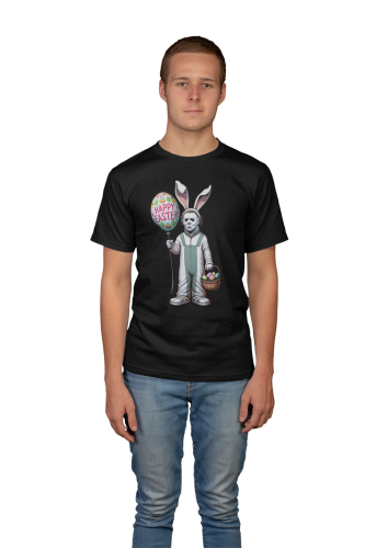 KOSZULKA MĘSKA NA WIELKANOC HAPPY EASTER ZAJĄCZEK Z HORRORU EASTER155 3