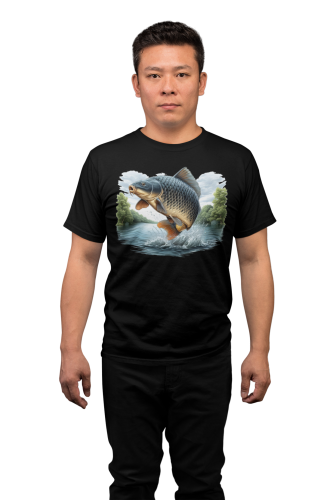 MĘSKA KOSZULKA WĘDKARSKA DLA WĘDKARZA NA RYBY KARP FISH91 4