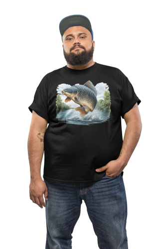 MĘSKA KOSZULKA WĘDKARSKA DLA WĘDKARZA NA RYBY KARP FISH91 5