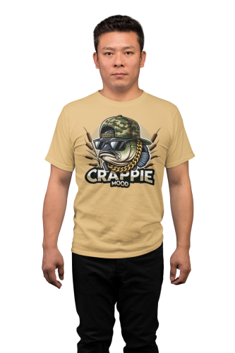 MĘSKA KOSZULKA WĘDKARSKA DLA WĘDKARZA NA RYBY CRAPPIE MOOD 4