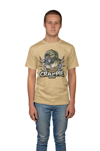 MĘSKA KOSZULKA WĘDKARSKA DLA WĘDKARZA NA RYBY CRAPPIE MOOD 3