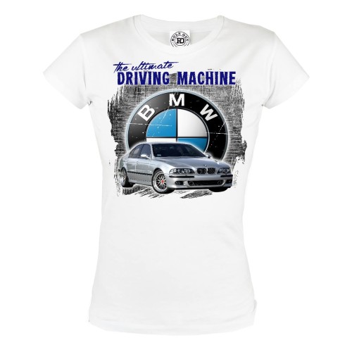KOSZULKA DAMSKA THE ULTIMATE DRIVING MACHINE SILVER 