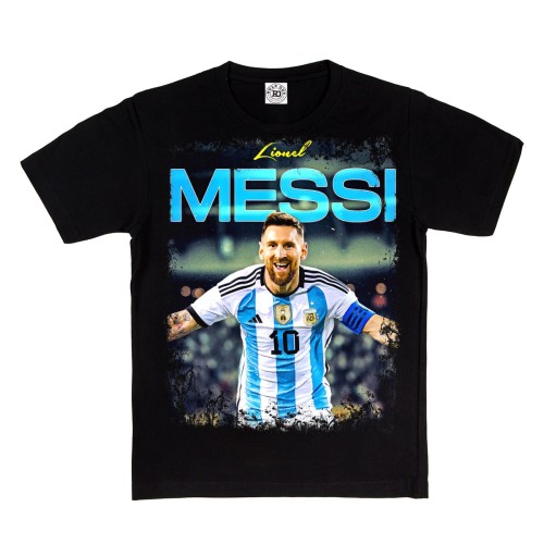 DZIECIĘCA BAWEŁNIANA KOSZULKA NA PREZENT PIŁKA NOŻNA LIONEL MESSI ARGENTYNA MESSI10 2