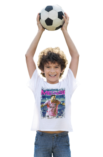 DZIECIĘCA BAWEŁNIANA KOSZULKA NA PREZENT PIŁKA NOŻNA LIONEL MESSI INTER MIAMI 5