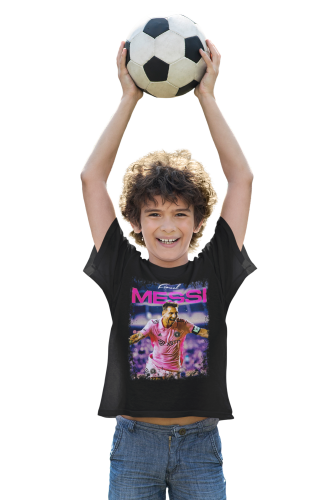 DZIECIĘCA BAWEŁNIANA KOSZULKA NA PREZENT PIŁKA NOŻNA LIONEL MESSI INTER MIAMI 4