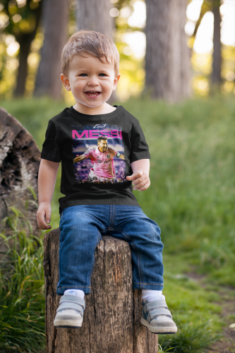 DZIECIĘCA BAWEŁNIANA KOSZULKA NA PREZENT PIŁKA NOŻNA LIONEL MESSI INTER MIAMI 8