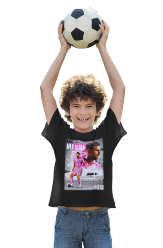 DZIECIĘCA BAWEŁNIANA KOSZULKA NA PREZENT PIŁKA NOŻNA LIONEL MESSI INTER MIAMI MESSI13 4