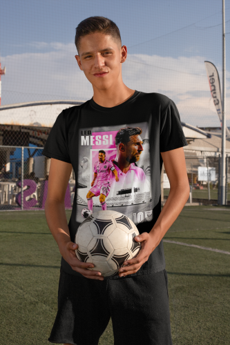 DZIECIĘCA BAWEŁNIANA KOSZULKA NA PREZENT PIŁKA NOŻNA LIONEL MESSI INTER MIAMI MESSI13 7