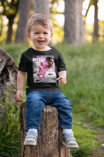 DZIECIĘCA BAWEŁNIANA KOSZULKA NA PREZENT PIŁKA NOŻNA LIONEL MESSI INTER MIAMI MESSI13 8
