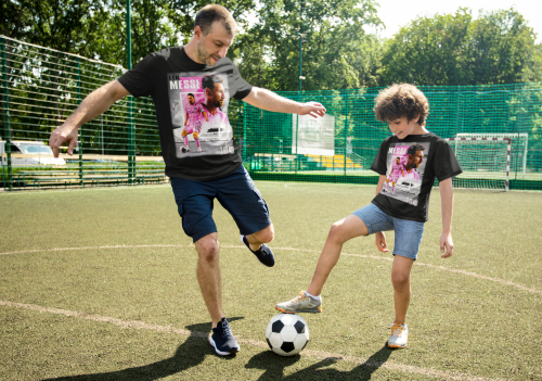 DZIECIĘCA BAWEŁNIANA KOSZULKA NA PREZENT PIŁKA NOŻNA LIONEL MESSI INTER MIAMI MESSI13 9