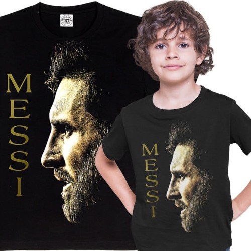 DZIECIĘCA BAWEŁNIANA KOSZULKA NA PREZENT PIŁKA NOŻNA LIONEL MESSI 1