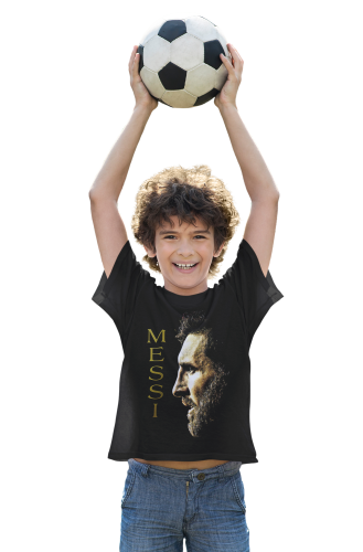 DZIECIĘCA BAWEŁNIANA KOSZULKA NA PREZENT PIŁKA NOŻNA LIONEL MESSI 4