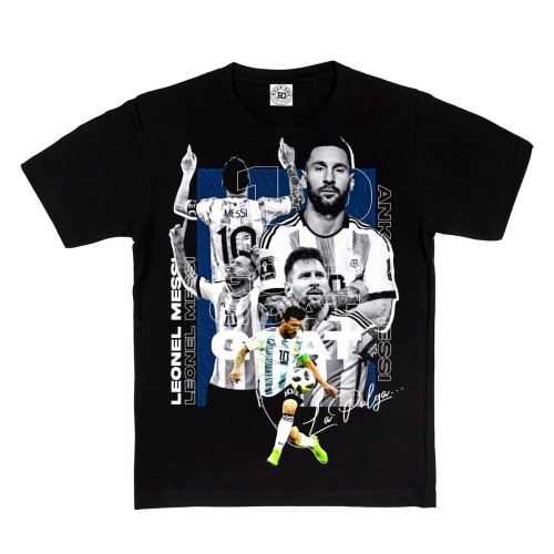 DZIECIĘCA BAWEŁNIANA KOSZULKA NA PREZENT PIŁKA NOŻNA LIONEL MESSI LA PULGA 2