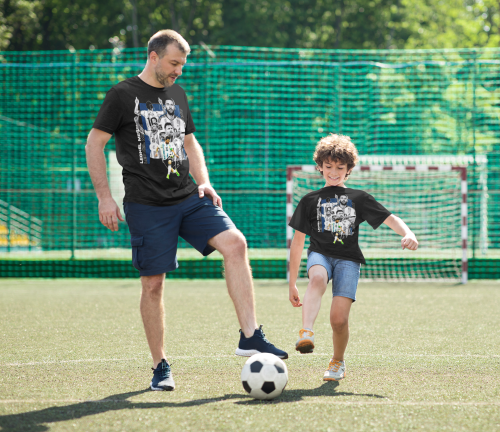 DZIECIĘCA BAWEŁNIANA KOSZULKA NA PREZENT PIŁKA NOŻNA LIONEL MESSI LA PULGA 10