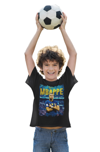 DZIECIĘCA BAWEŁNIANA KOSZULKA NA PREZENT PIŁKA NOŻNA KYLIAN MBAPPE 6