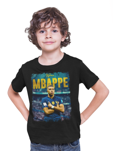 DZIECIĘCA BAWEŁNIANA KOSZULKA NA PREZENT PIŁKA NOŻNA KYLIAN MBAPPE 3