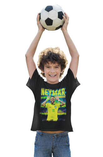 DZIECIĘCA BAWEŁNIANA KOSZULKA NA PREZENT PIŁKA NOŻNA NEYMAR JR 6