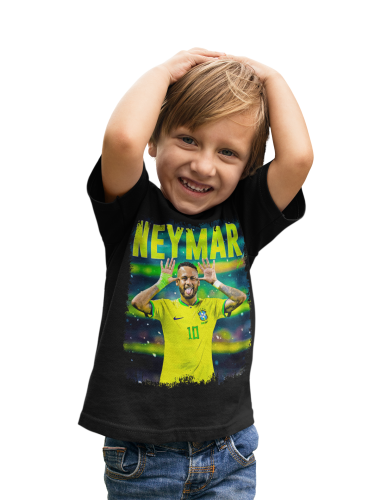 DZIECIĘCA BAWEŁNIANA KOSZULKA NA PREZENT PIŁKA NOŻNA NEYMAR JR 7