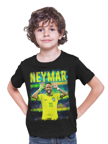 DZIECIĘCA BAWEŁNIANA KOSZULKA NA PREZENT PIŁKA NOŻNA NEYMAR JR 3